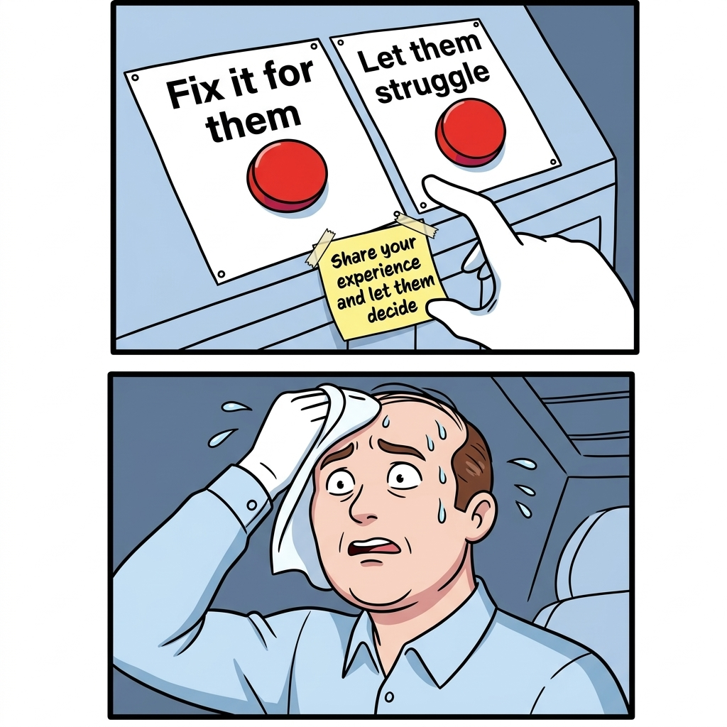 The Two Buttons meme — the manager's dilemma
